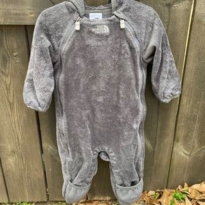 *SOLD * North Face Grey Baby Bunting Suit